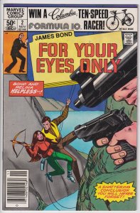 James Bond For Your Eyes Only #2 NEWSSTAND Ed. (Nov 1981) FN 6.0, white