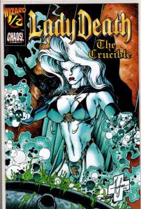 LADY DEATH THE CRUCIBLE #1/2 NEAR MINT WITH COA $10.00