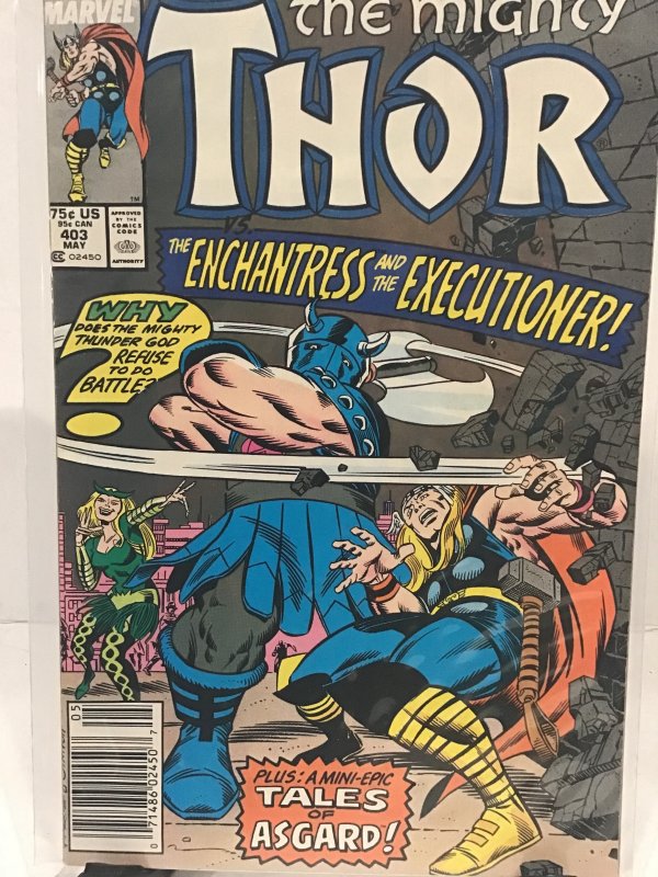 Thor #403 Newsstand Edition (1989)