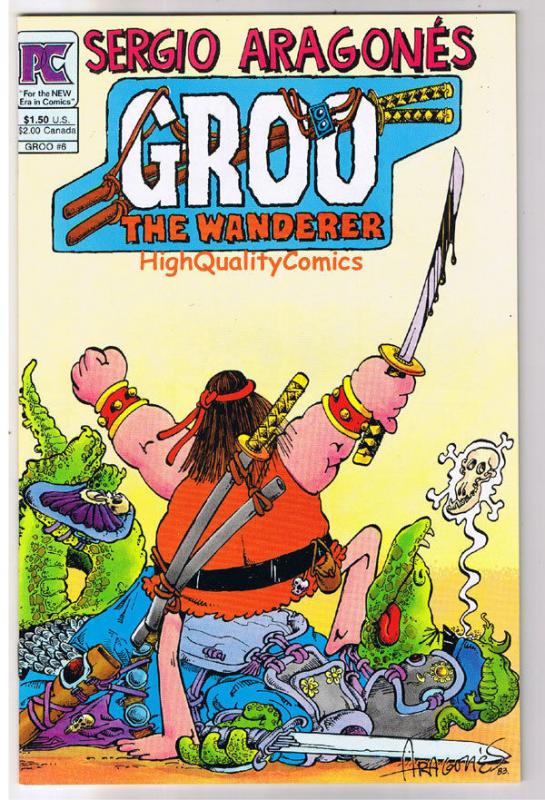 GROO #6,  NM-, Sergio Aragones, Pacific, 1982, Conan Parody, more SA in store