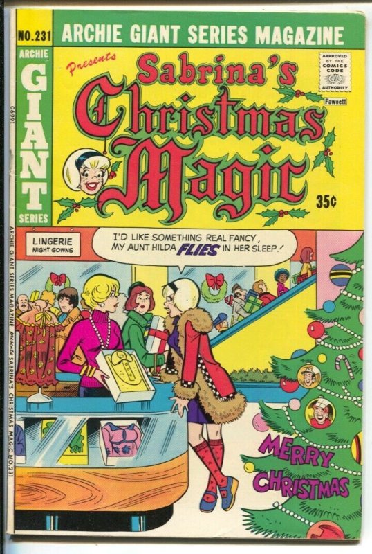 Archie Giant Series #231 1975-Sabrina's Magic-Santa Claus-FN/VF