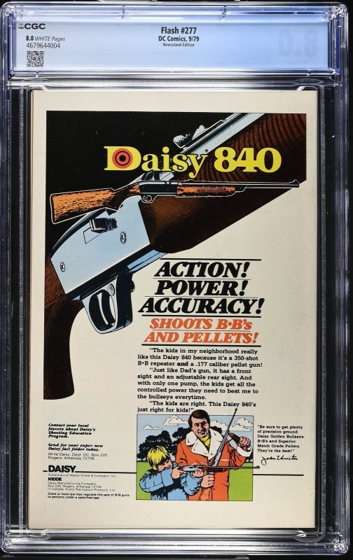 Flash #277 (9/79) Graded CGC 8 Newsstand Edition