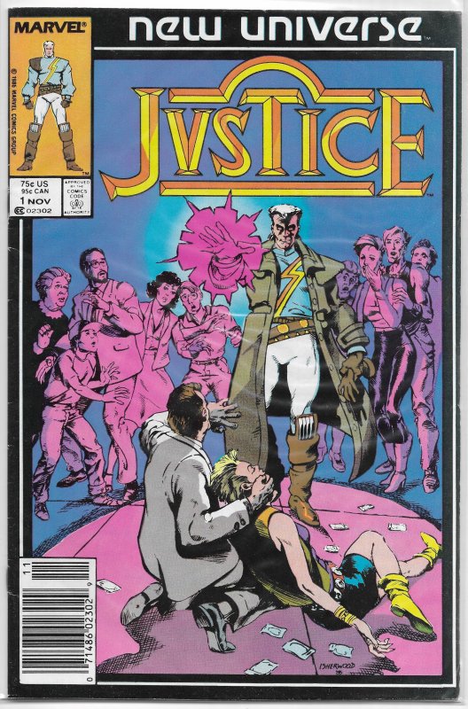 Justice (Marvel) # 1 VG (New Universe) Goodwin/Isherwood