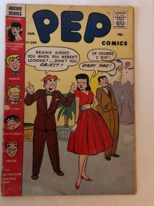 PEP 134 GOOD dangling staple August 1959 classic Archie Veronica on a roll