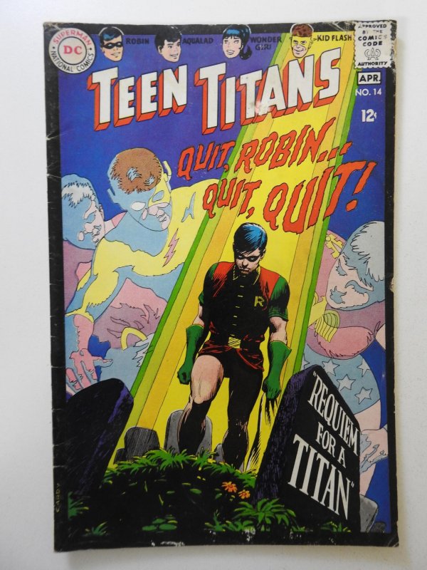 Teen Titans #14 (1968) GD/VG Condition! Moisture damage