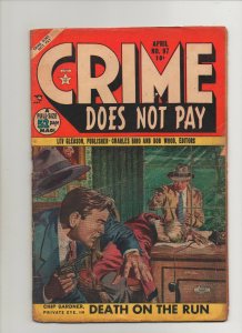 Crime Does Not Pay #97 - Death On The Run! - (Grade 4.5) 1951
