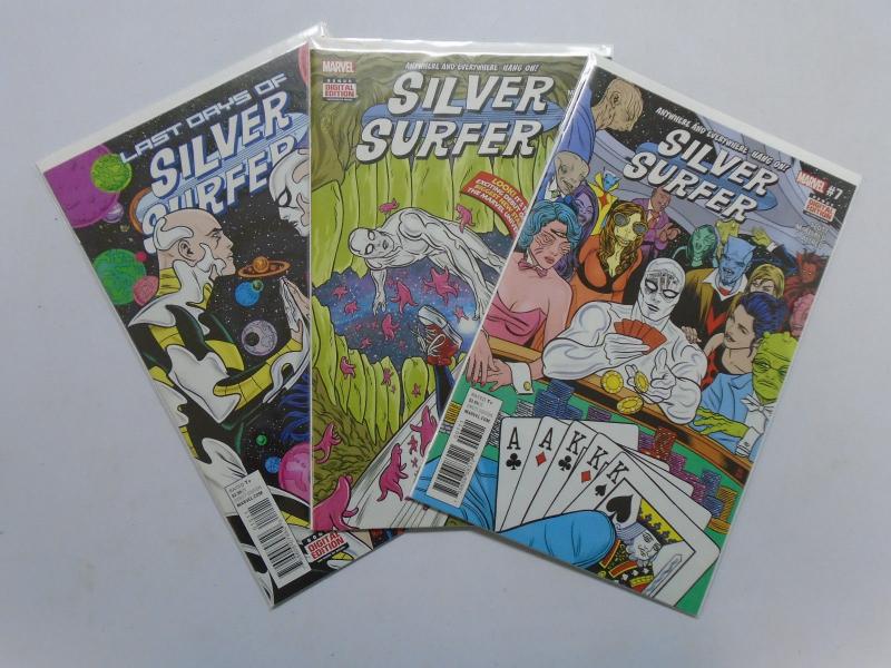 Silver Surfer (5th Series), 3 Different #7,8,15, 8.0/VF (2014)