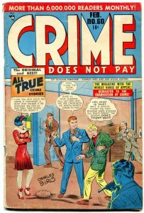 CRIME DOES NOT PAY #60-CHARLES BIRO-TERROR-JESSE JAMES FR