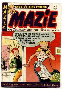 Mazie #11--1953--Teen humor--headlight panels--Paper dolls--comic book