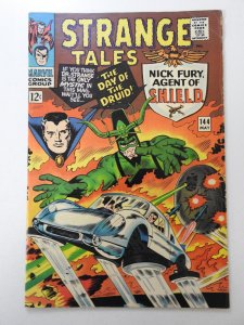 Strange Tales #144 (1966) W/ Dr. Strange & Nick Fury! Sharp VG+ Condition!