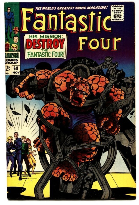 FANTASTIC FOUR #68 comic book 1968 MARVEL COMICS  KIRBY VF/NM