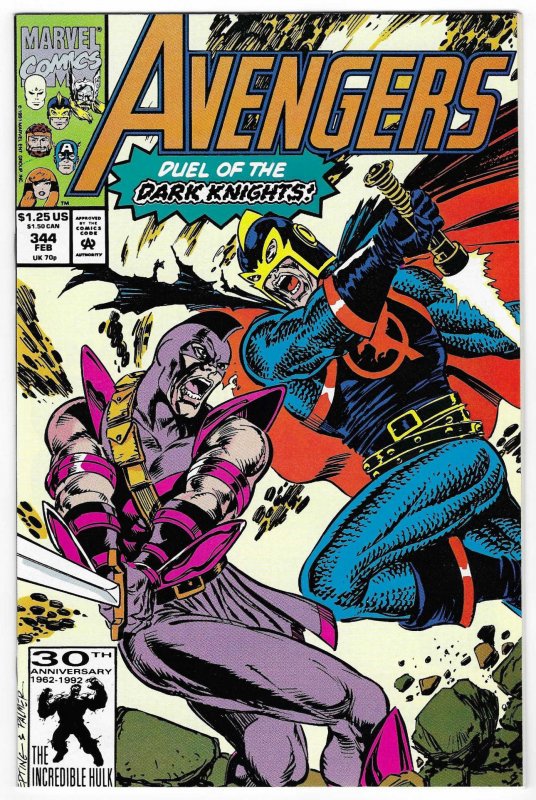 The Avengers #344 Direct Edition (1992)