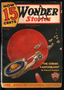 WONDER STORIES 1935 OCT-STAR TREK ENTERPRISE STYLE CVR? VG