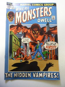 Where Monsters Dwell #17 (1972) FN- Condition