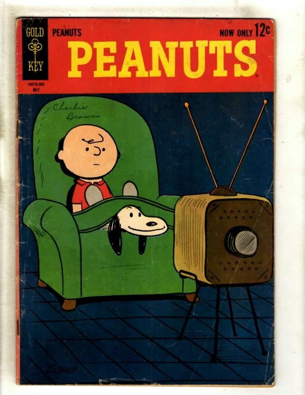 Peanuts # 1 VG/FN Gold Key Silver Age Comic Book Charley Brown Snoopy RS1