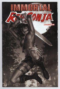 Immortal Red Sonja #3 Cvr P Yoon 1:7 B&W Variant (Dynamite, 2022) NM