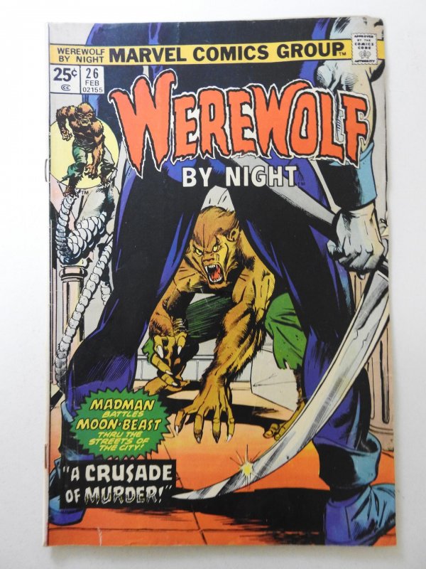 Werewolf by Night #26 (1975) MVS Intact! Solid VG Condition!!