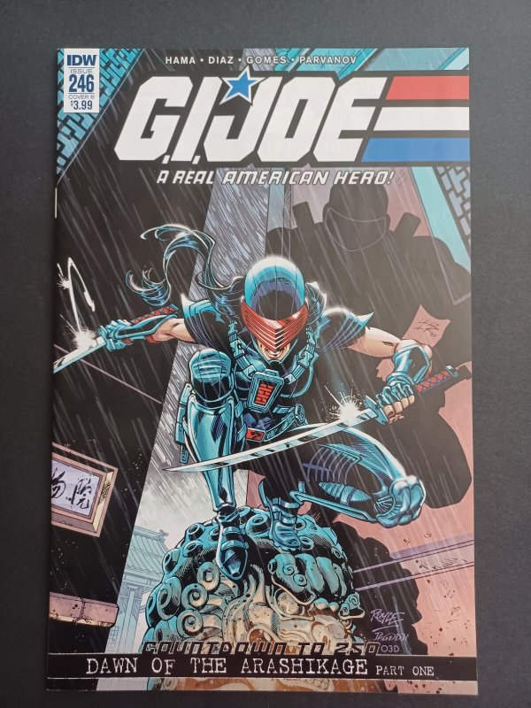 G.I. Joe A Real American Hero #246 B cover - Dawn Moreno Snakeyes - 2017 - NM