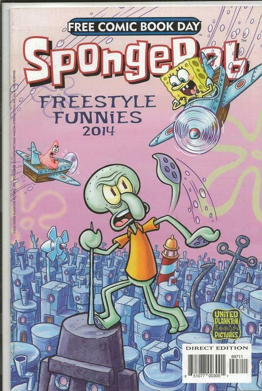  SpongeBob Freestyle Funnies FCBD ORIGINAL Vintage 2014 United Plankton Comics 