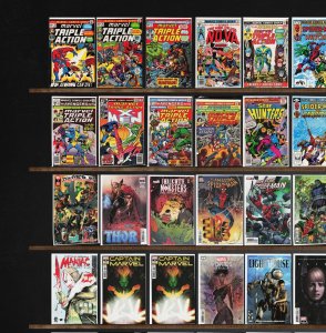 Huge Lot 150+ Comics with Marvel Team Up, Marvel Triple Action & More!