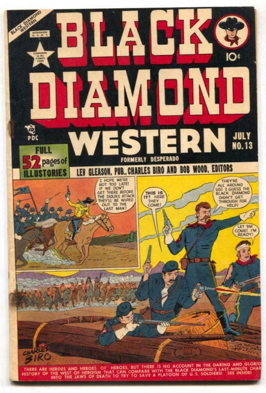 Black Diamond Western #13 1949- Golden Age comic VG