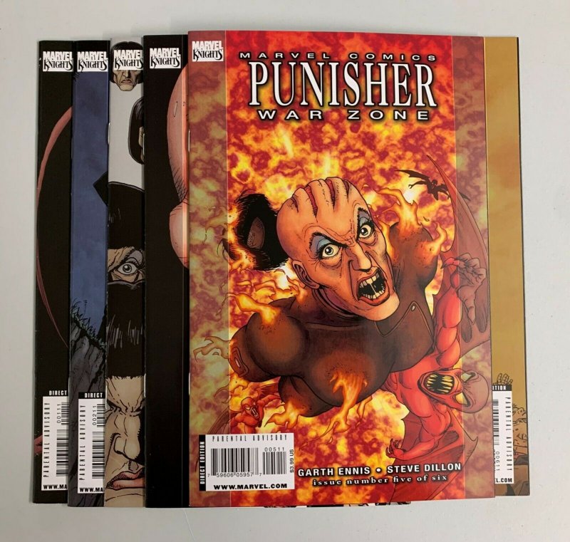 Punisher War Zone #1-6 Set (Marvel 2008) 1 2 3 4 5 6 Garth Ennis (8.5+) 