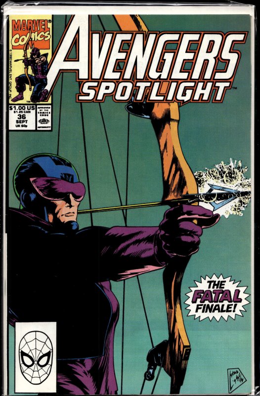 Avengers Spotlight #36 (1990) Hawkeye