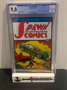 Spawn # 228 CGC 9.8 Action Comics # 1 Homage Cover Image 2013 [GC18]