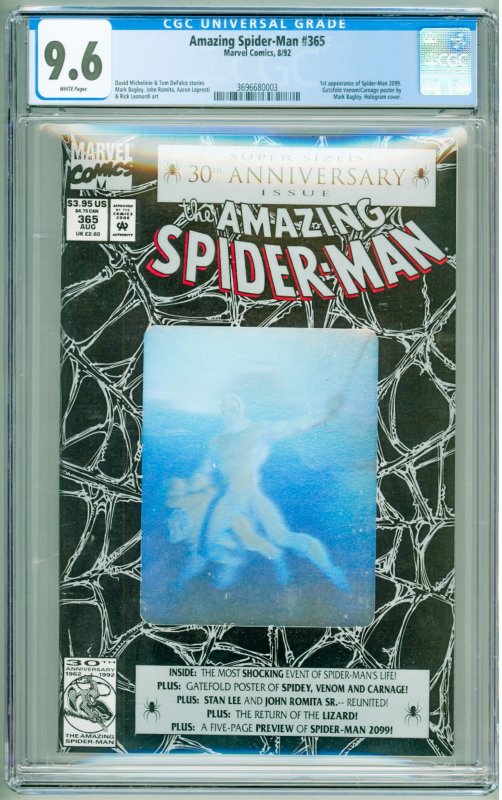 The Amazing Spider-Man #365 (1992) CGC 9.6! 1st Appearance of Spider-Man 2099!