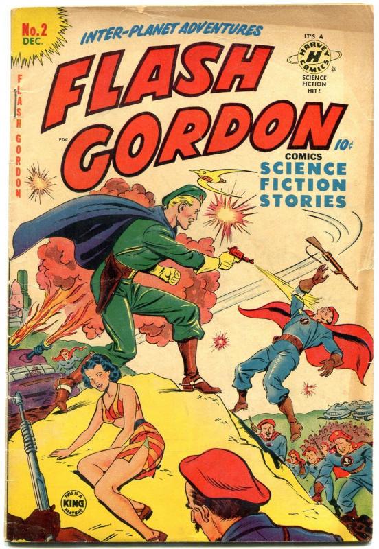 Flash Gordon #2 1950- Harvey Golden Age- VG+