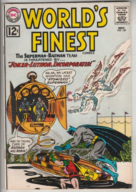 World's Finest #129 (Jun-62) VF/NM High-Grade Superman, Batman and Robin