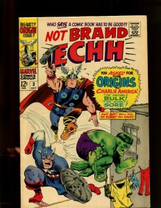 NOT BRAND ECHH #3 (8.0) THE ORIGIN OF MIGHTY SORE! 1967~