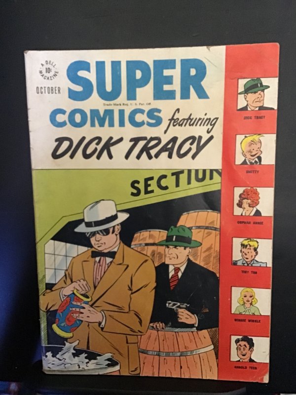 Super Comics #113 (1947) Rare early Dick Tracy key!VG+ Wow!