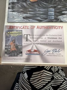 Witchblade #14 Gold Variant Exclusive 1997 Image Top Cow Michael Turner Cover