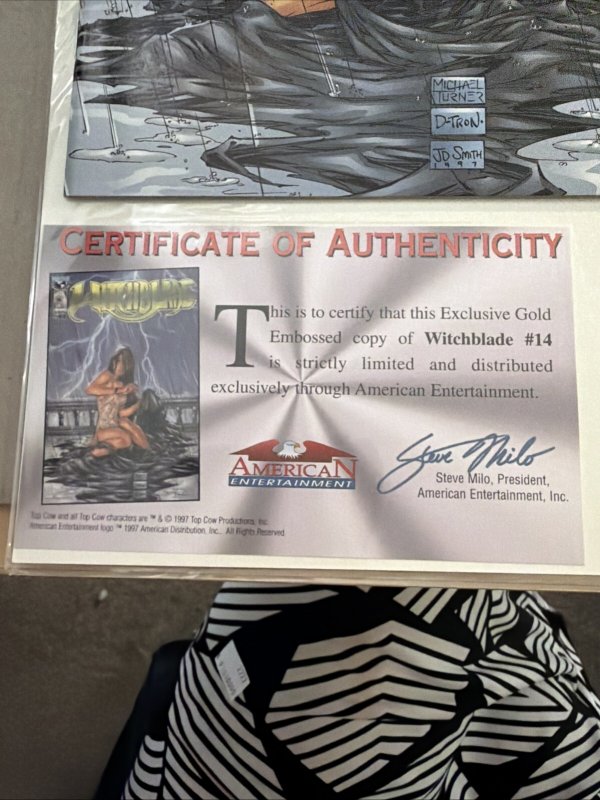 Witchblade #14 Gold Variant Exclusive 1997 Image Top Cow Michael Turner Cover