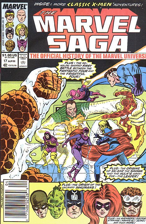 MARVEL SAGA (1985 Series) #17 NEWSSTAND Very Good Comics Book