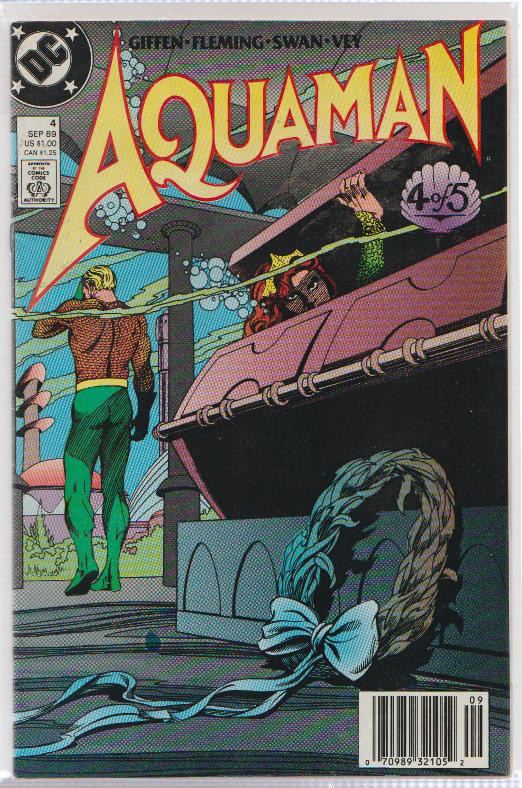 SET OF 5 AQUAMAN COPPER AGE DC COMICS, FULL STORY ARC, ALL BAGGED W/BOARDS N/M