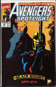 Avengers Spotlight #39 (1990) Black Knight
