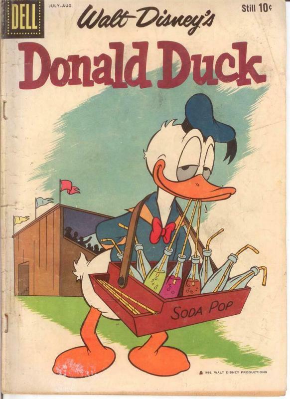 DONALD DUCK 66 G-VG  Aug. 1959 COMICS BOOK