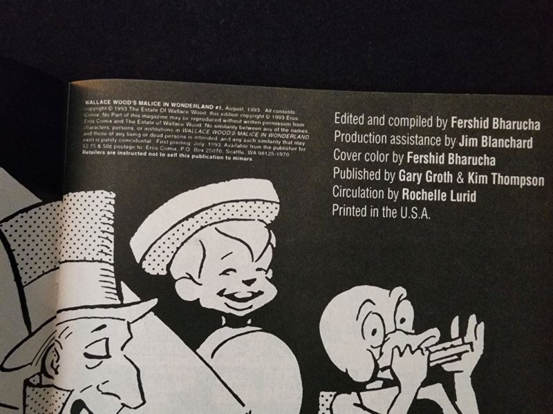 Wallace Wood's Malice in Wonderland #1 (Eros 1993)