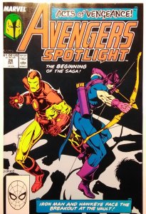 Avengers Spotlight #26 Direct Edition (1989) Iron-man Hawkeye