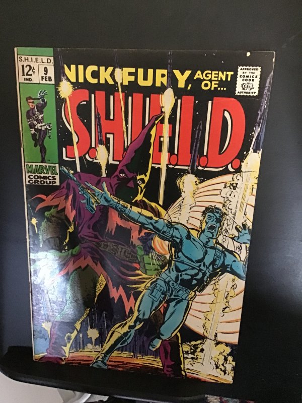 Nick Fury, Agent of SHIELD #9 (1969) High-grade Hate Monger key! VF- Oregon CERT