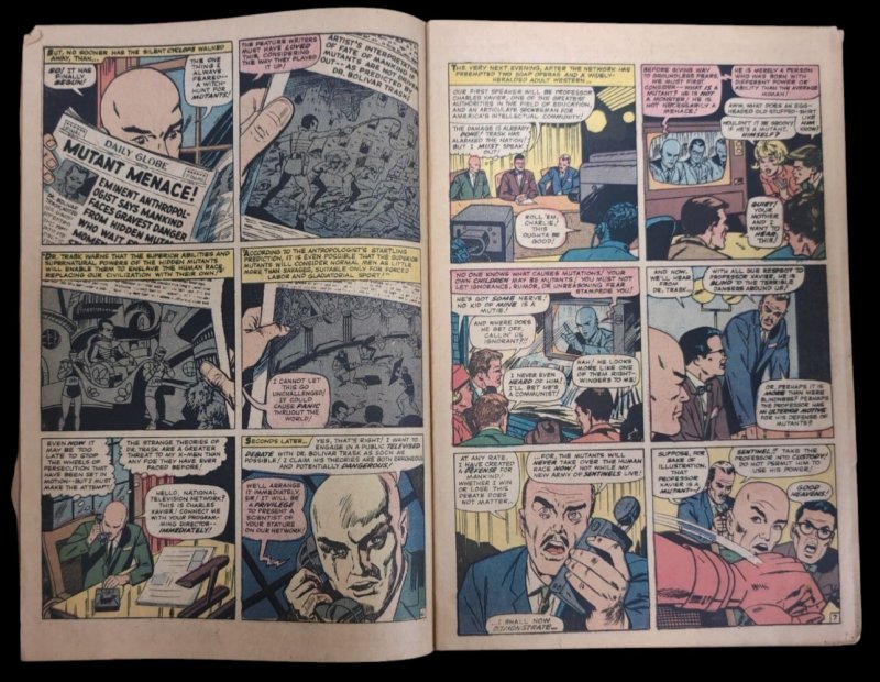 X-men #14 First Appearance Sentinels Bolivar Trask 1965 Marvel Fair Condtion