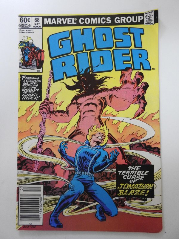 Ghost Rider #68 Newsstand Edition (1982) Solid VG Condition!