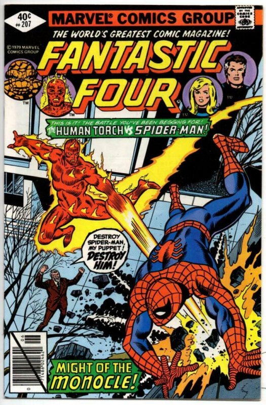 FANTASTIC FOUR #207, NM-, vs Human Torch, 1961 1979, Marvel, more FF in store 