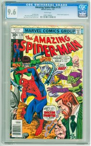 The Amazing Spider-Man #170 (1977) CGC 9.6! White Pages!