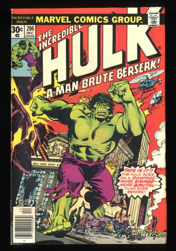 Incredible Hulk #206 FN/VF 7.0