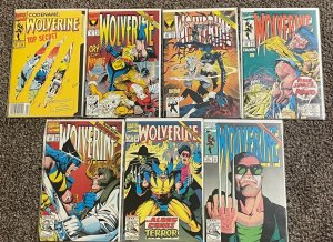 Wolverine #50, 51, 52, 53, 55, 58, 59 (1992) Lot of 7