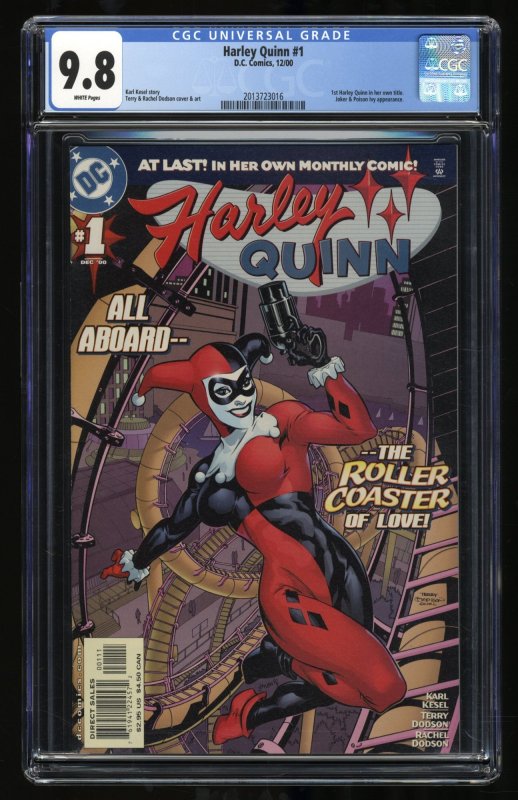 Harley Quinn (2000) #1 CGC NM/M 9.8 1st Harley Quinn ongoing series!