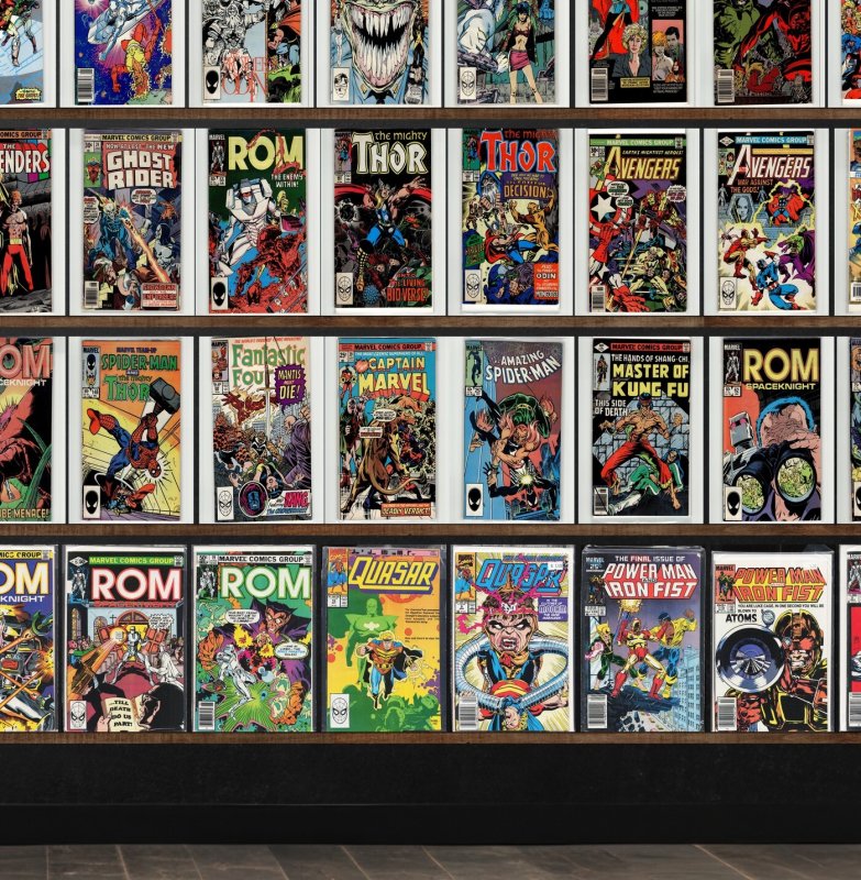Huge Lot 150+ Comics with Quasar, Cage, Rom, Quicksilver, X-Factor & More!